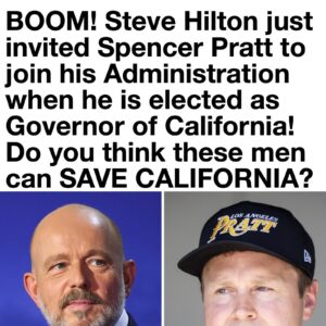 Steve Hilton just dropped a bombshell by inviting Spencer Pratt to join his administration and rescue California from the radical left’s total collapse.