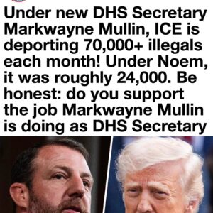 Under new DHS Secretary Markwayne Mullin, ICE is deporting over 70,000 illegals each month